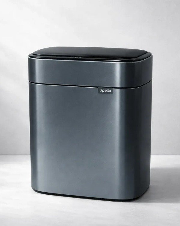 Producto - Tacho Basura Cuadrado Touchless De 8 L Con Baterias AA - 5