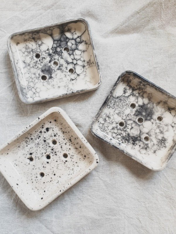 Producto - Jabonera de cerámica rectangular