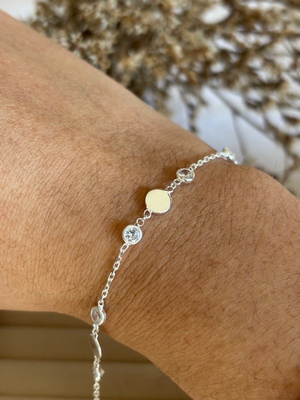 Producto - Pulsera círculo y susanitos plata 925