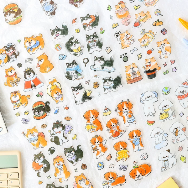 Producto - Stickers PET Cute Puppies