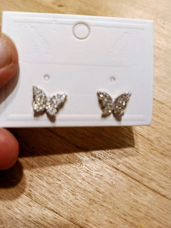 Producto - Aros mariposa brillos