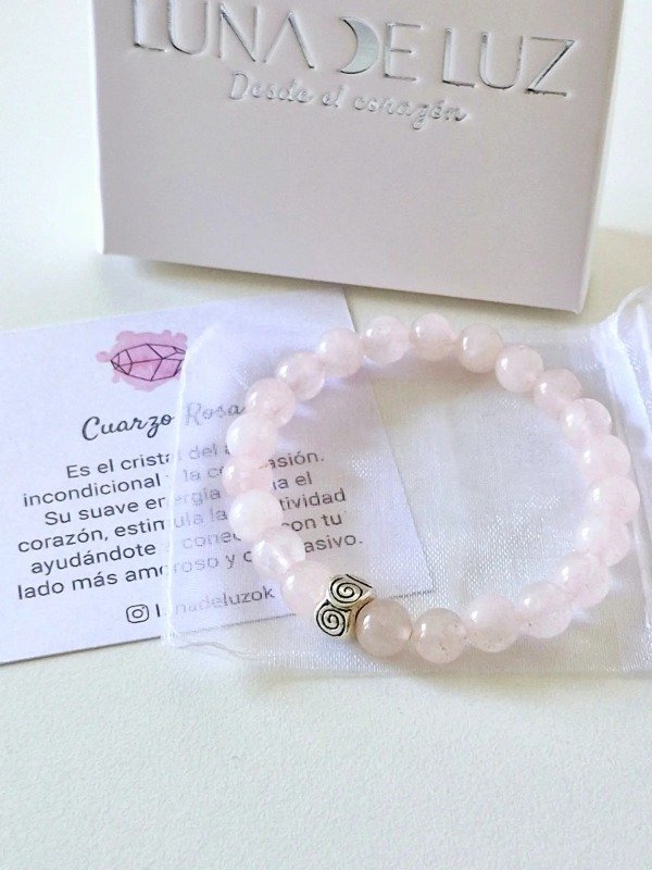 Producto - Pulsera Gaia / Cuarzo Rosa, Amor. - 3