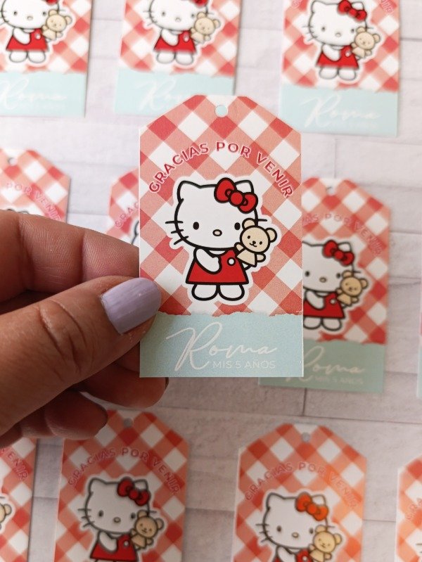 Producto - Tag Cumpleaños [Modelo Hello Kitty] - 1