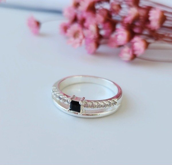 Producto - Anillo Doble Cubic Negro