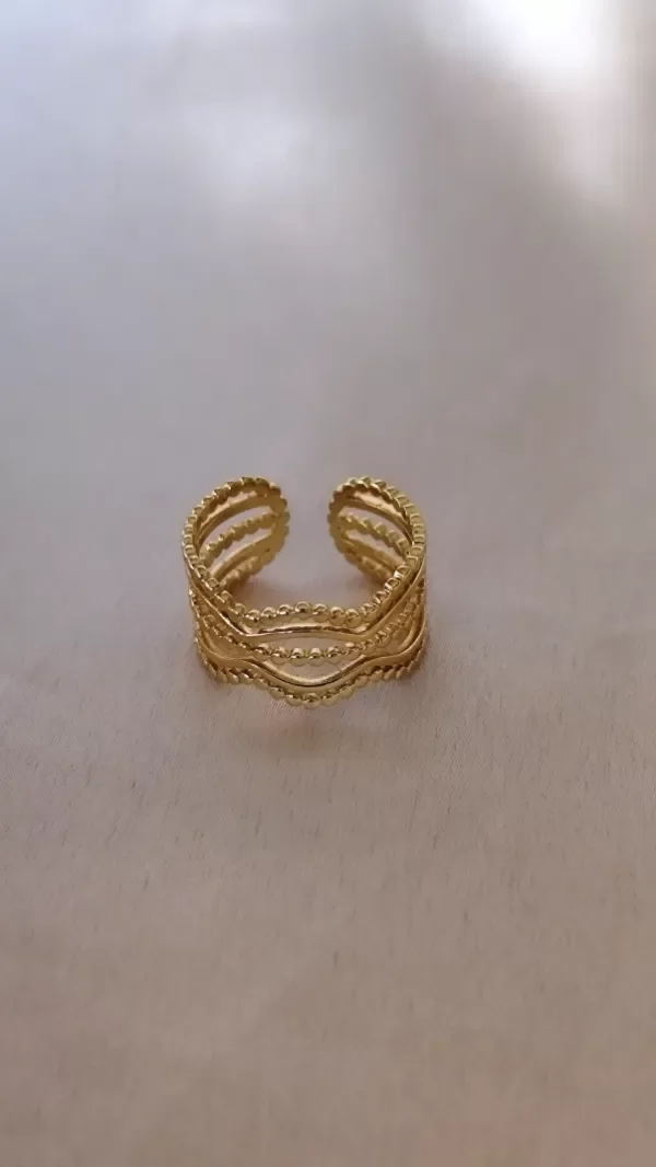 Producto - Anillo LÚMERA Dorado Demetra