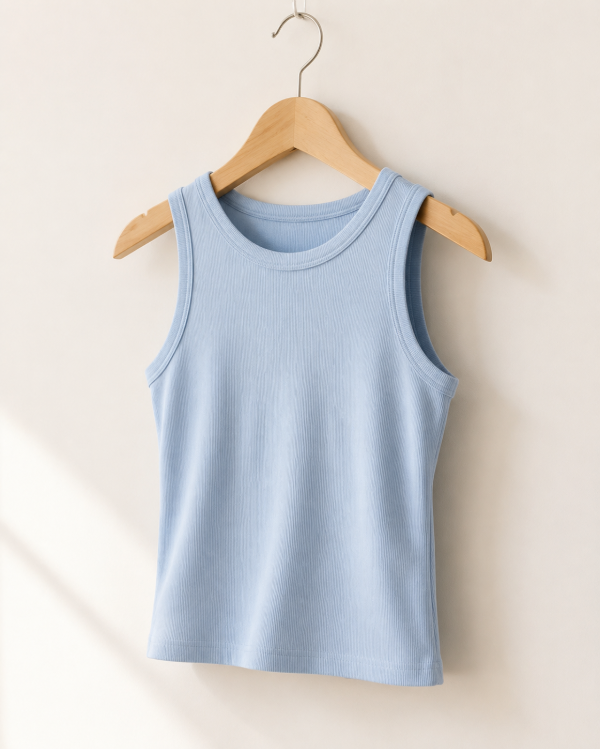 Producto - Musculosa Gema Ribb celeste - 2