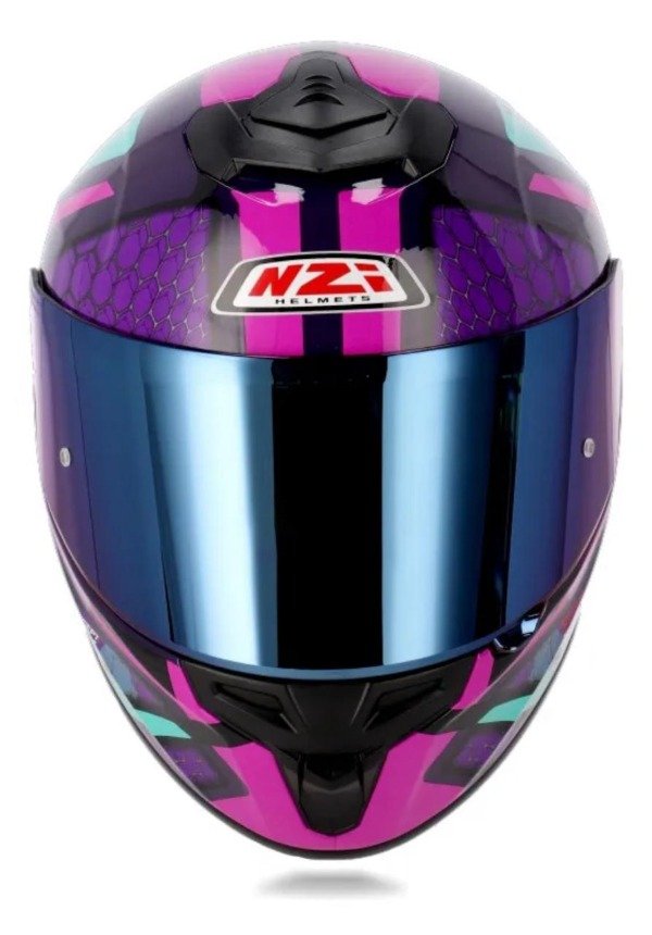Producto - CASCOS NZI TRENDY 3 STREAM OVERTAKING VIOLETA Y ROSA BRILLO - 1