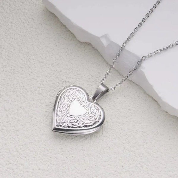 Producto - Relicario corazón silver
