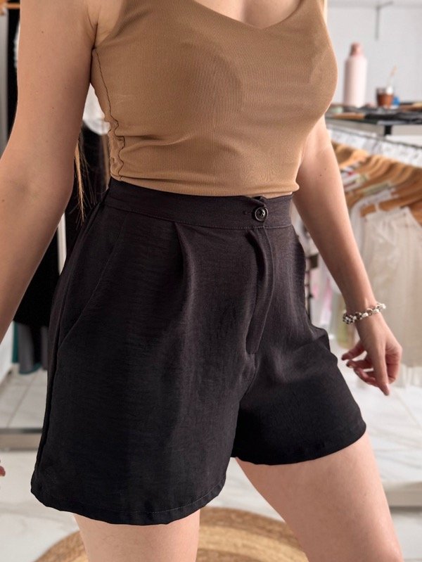 Producto - Short Sastrero Laura Negro