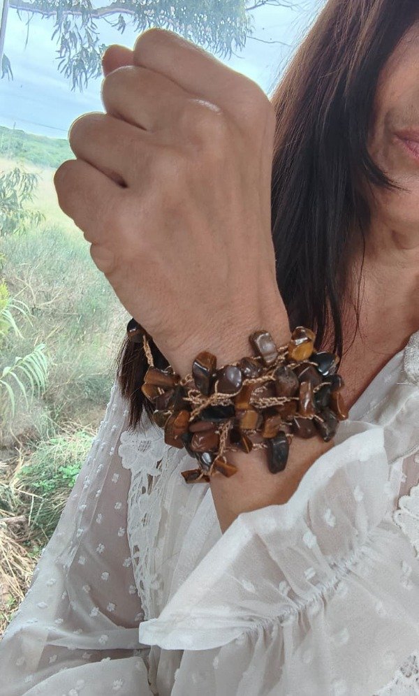 Producto - Collar ipanema mil vueltas ojo halcón
