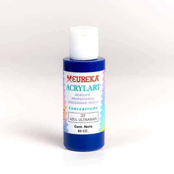 Producto - Azul Ultramar x 60cc Acrilico Acrylart Profesional Eureka (23)