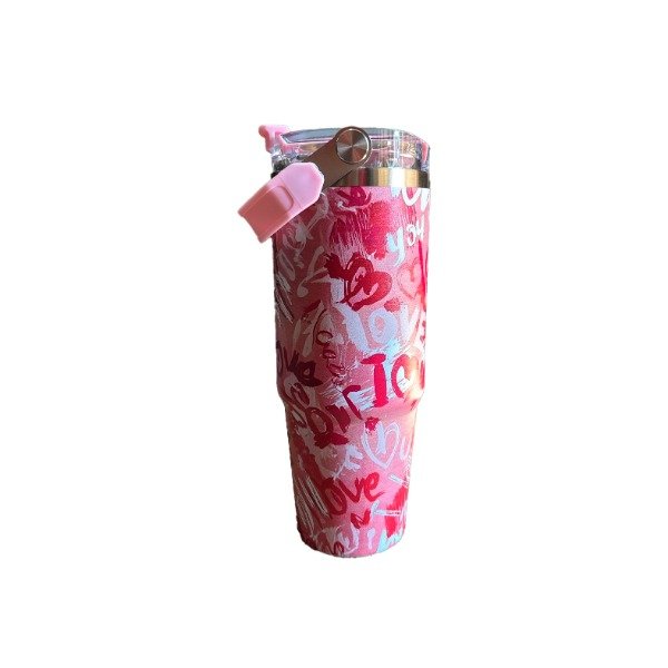 Producto - Art 990 Vaso 900 ml ilustrado doble tapa(cafe y botella)