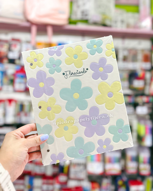 Producto - Carpeta 2 tapas floreciendo