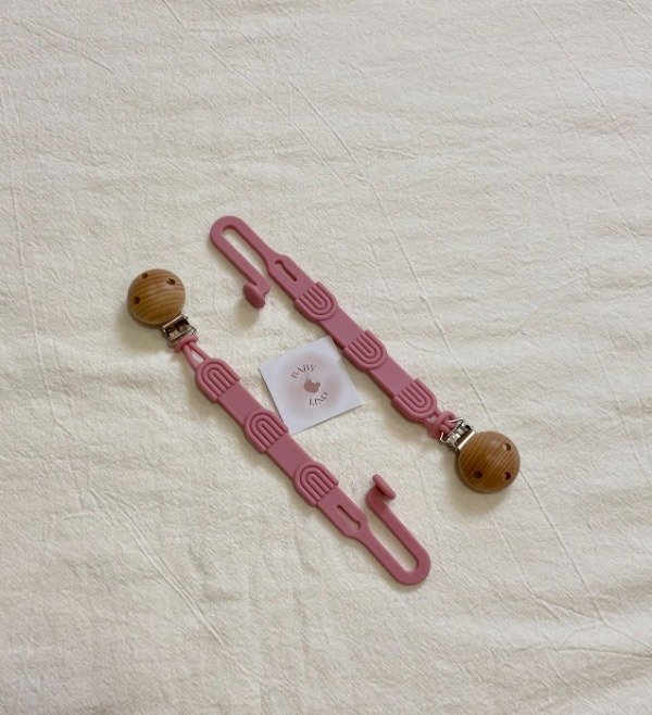 Producto - Porta chupete Arco Iris Rosa