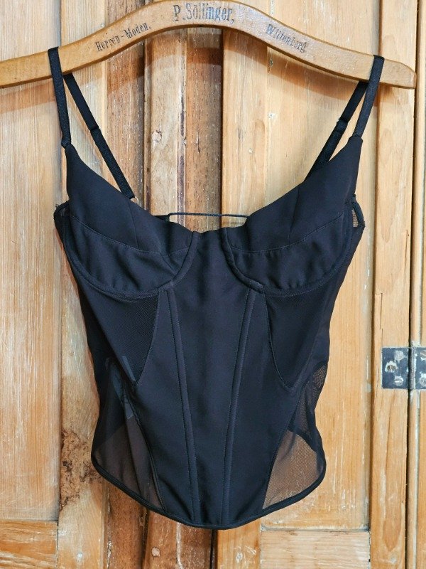Producto - Corset Negro Cordón t.M