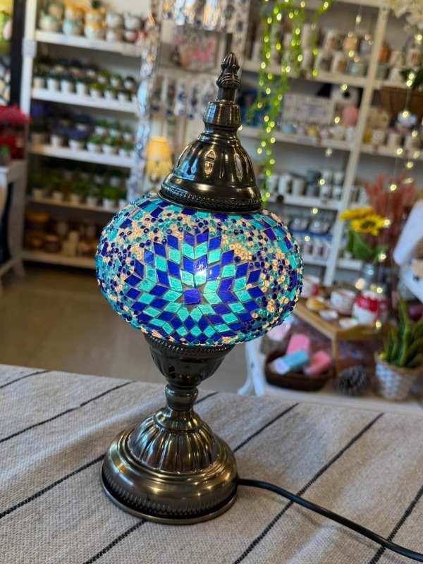 Producto - Lampara turca grande- Azul (Efectivo: 106.320)
