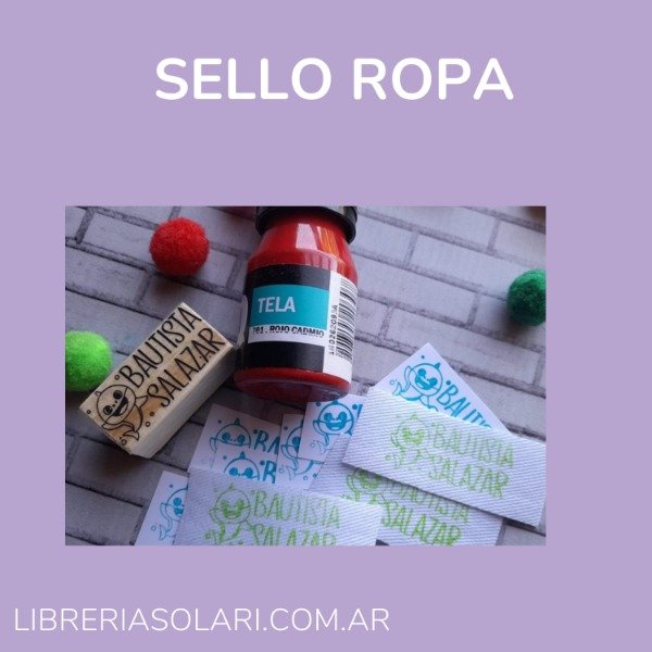 Producto - Sello para ropa - sello textil