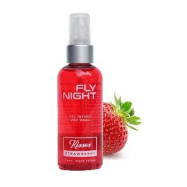 Producto - Gel Lubricante comestible Kisses Fly Night sabor a Frutilla 100ml