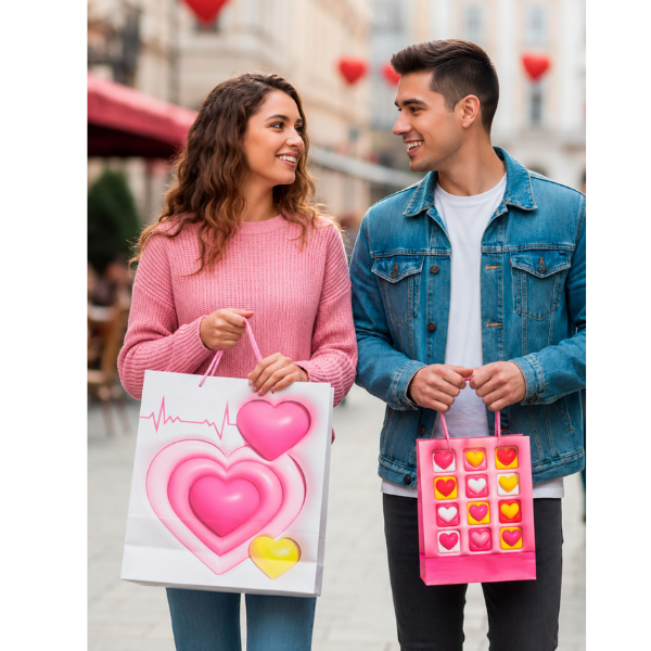Producto - BOLSA DE REGALO CORAZONES I LOVE YOU