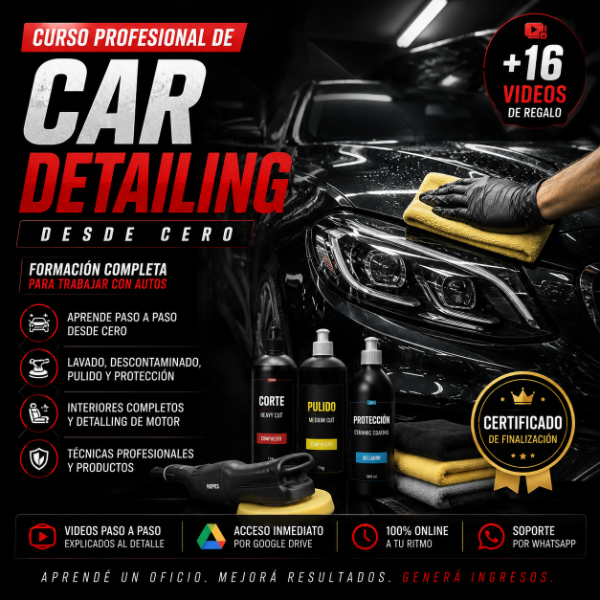 Producto - E-Book Estetica Vehicular - Detailing DESDE CERO!