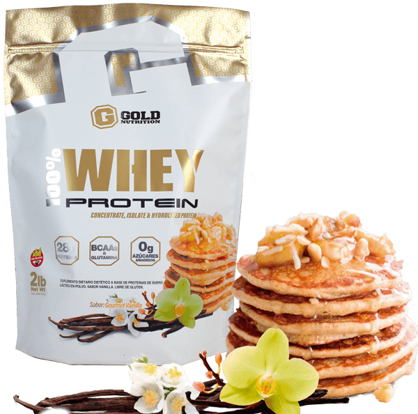 Producto - Proteína: Whey Protein Gold Nutrition Sabor Vainilla Gourmet 907g