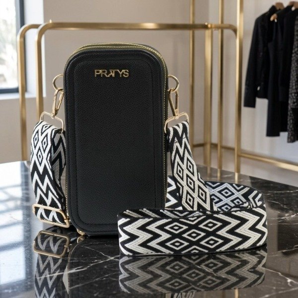 Producto - CARTERA PRATYS LISA PORTA CELULAR CON TIRA DE DISEÑO 20x5x10cm - 2