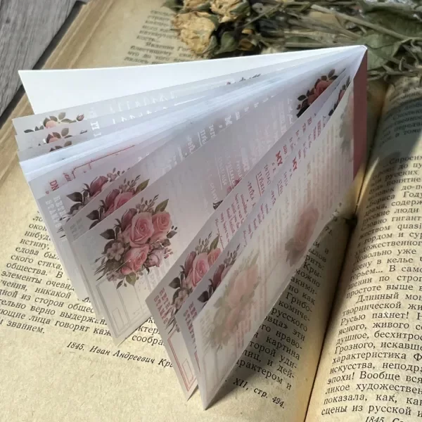 Producto - Mini Librito de papel floral - 4