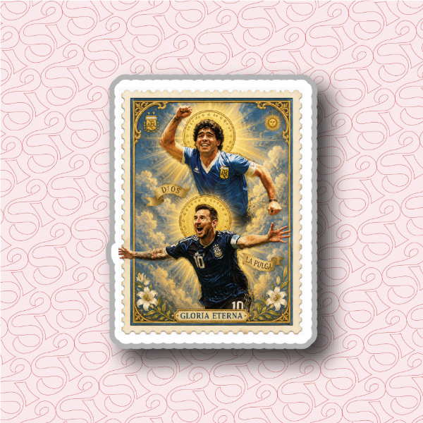 Producto - Estampilla gloria eterna messi maradona