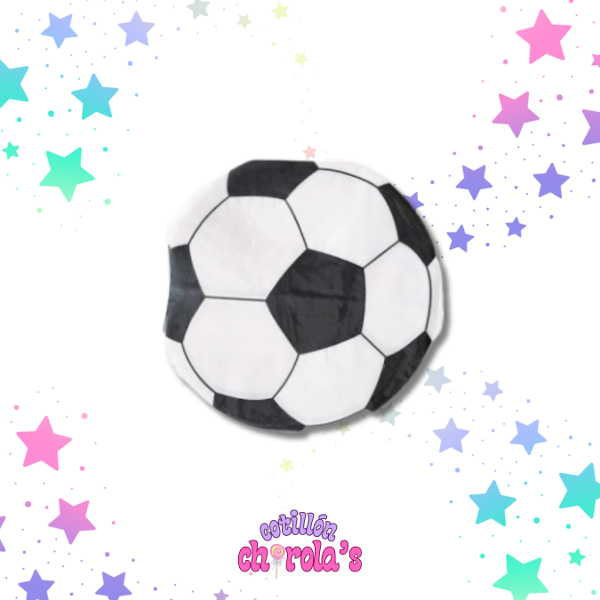 Producto - SERVILLETA PELOTA DE FUTBOL - 12 UNIDADES