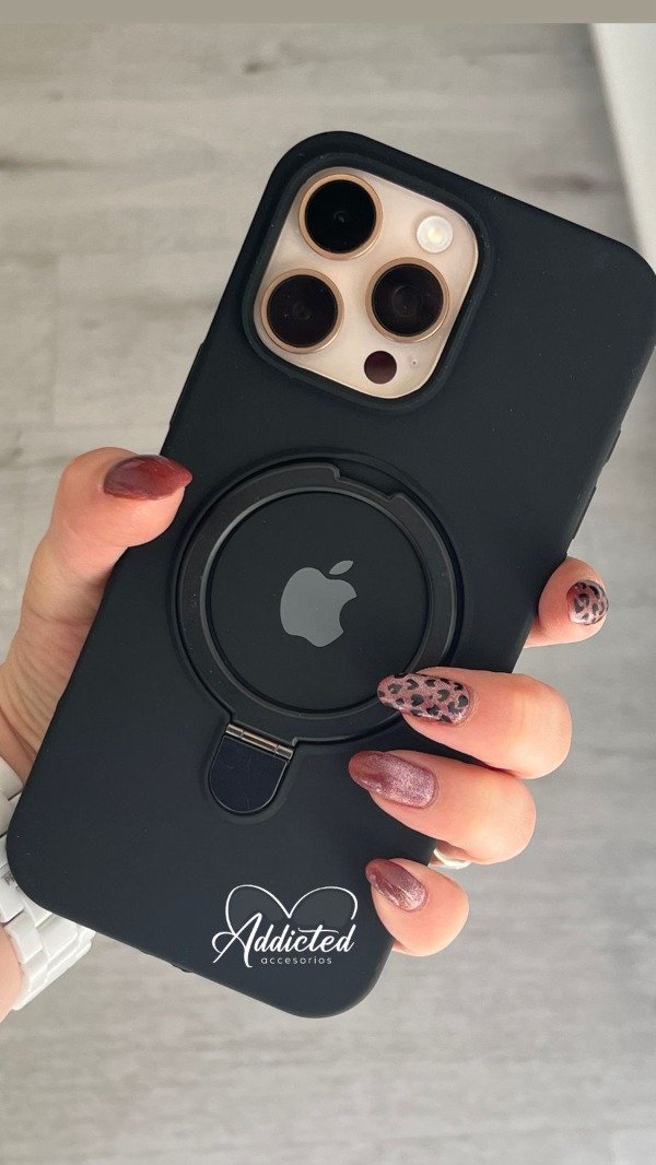 Producto - Silicone case soporte magsafe negro