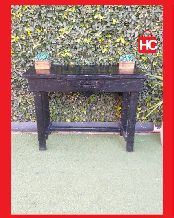 Producto - Mesa Recibidora de Madera Estilo Rústico