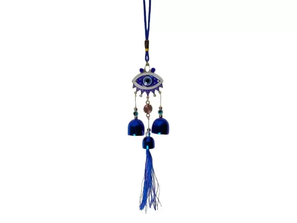 Producto - LLAMADOR MINI OJO TURCO C/ PESTAÑAS 3 CAMPANAS 30CM
