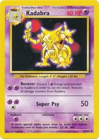 Producto - Kadabra (32/102) [Base Set Unlimited]
