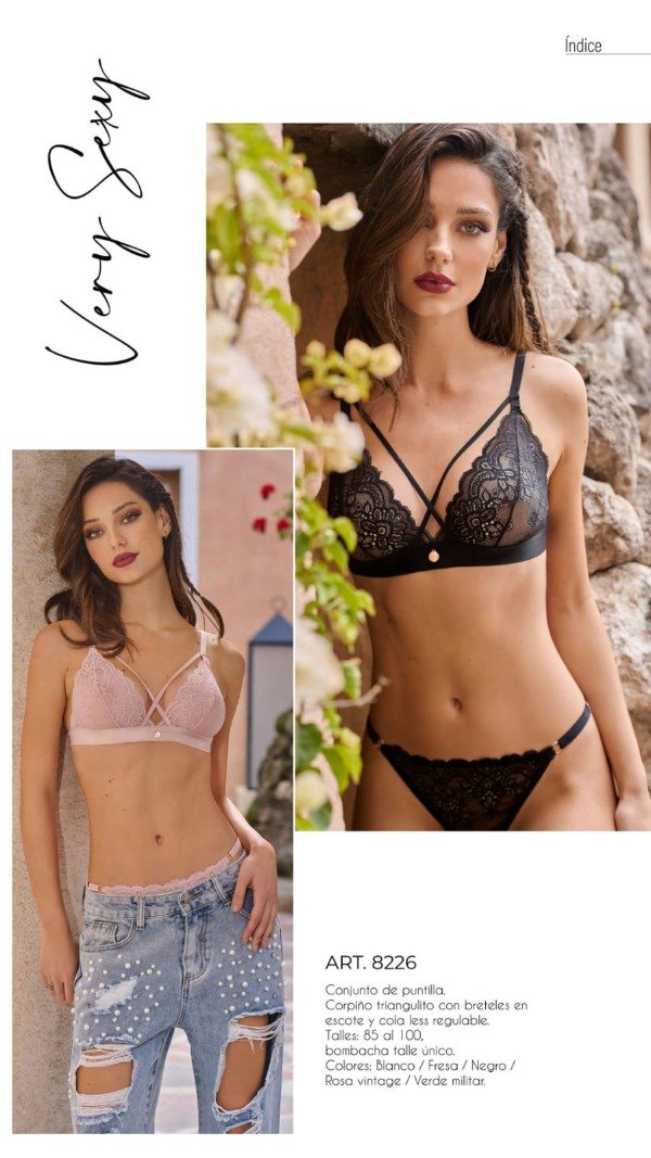 Producto - Art 8226 CONJUNTO TODA PUNTILLA BRALETS