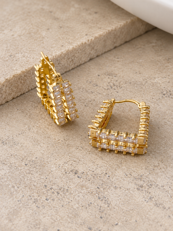 Producto - Aros acero dorado 015 - 1