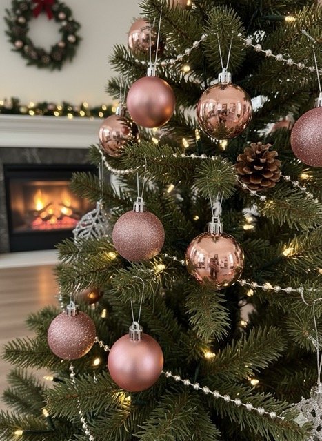 Producto - Set x6 esferas rosas