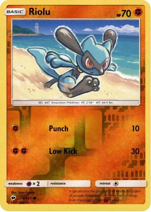 Producto - Riolu - 70/147 - Burning Shadows - Reverse Holo