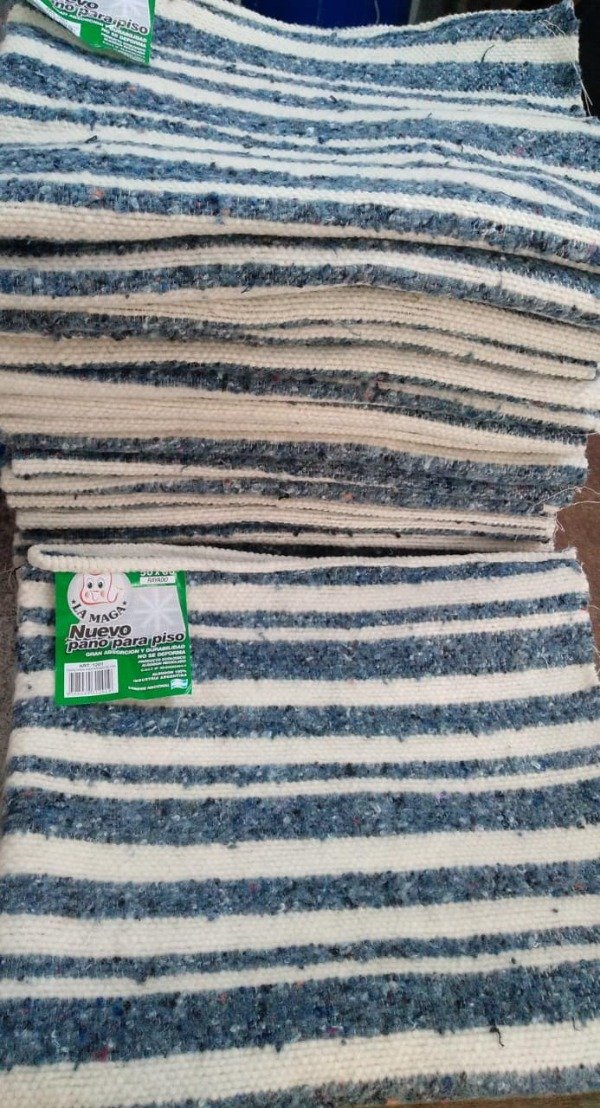 Producto - Trapo de piso gris rayado Maga