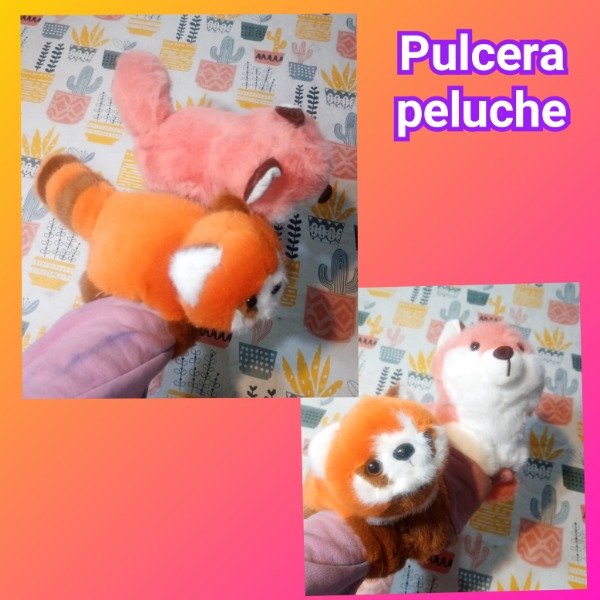 Producto - Pulcera peluche panda rojo o zorro