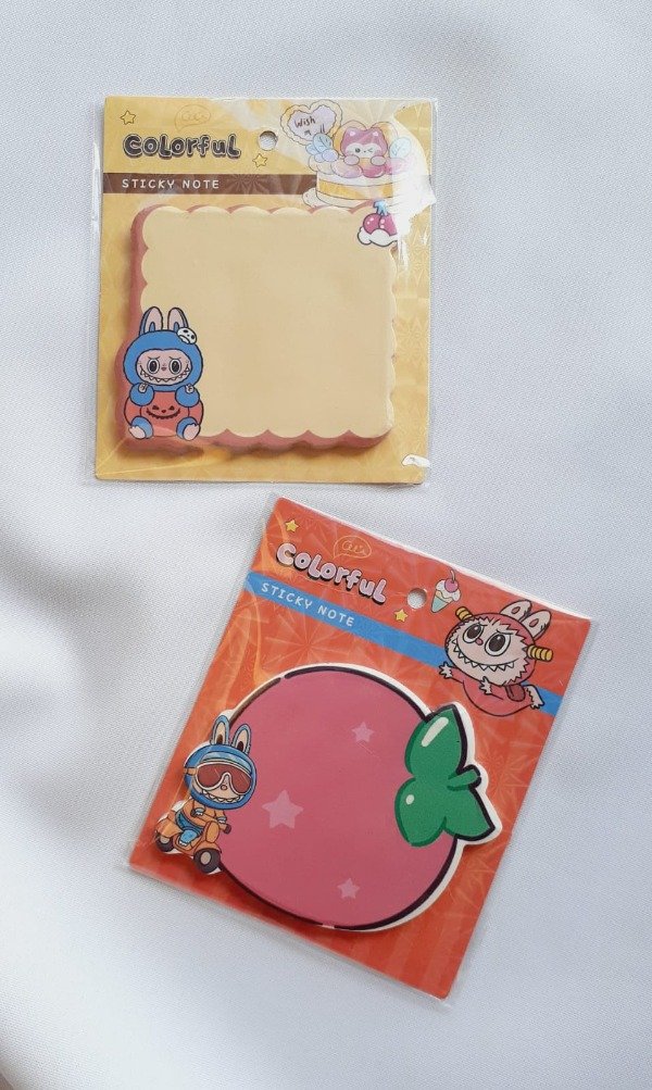 Producto - Notitas con formas Labubu