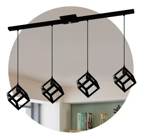 Producto - Colgante Cubo 4 Luces