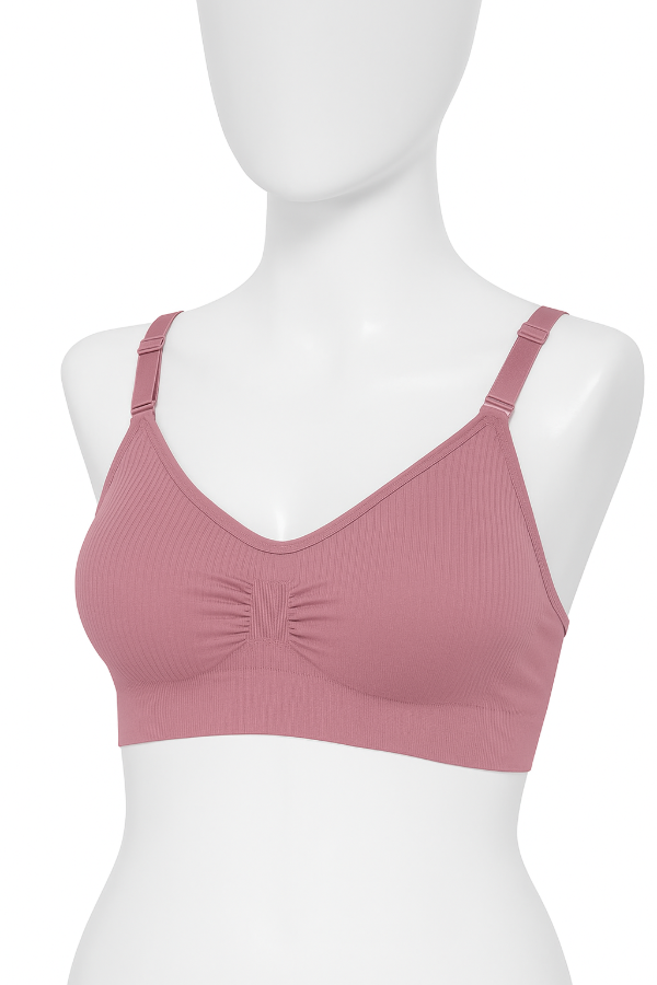 Producto - Corpiño Top Deportivo Microfibra Labrado Maternal x12