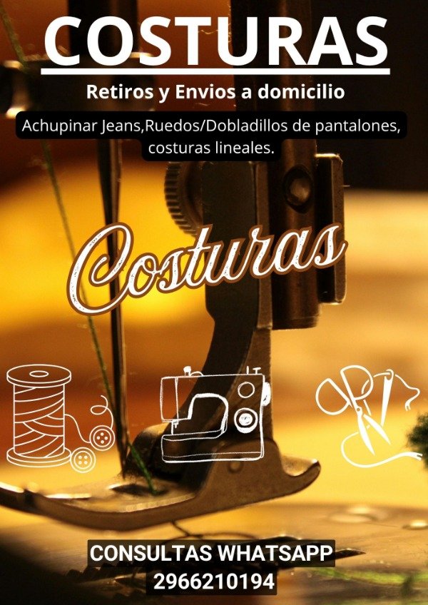 Producto - Costuras Arreglos Dobladillos Ruedos CONSULTAR (Envio a domicilio)