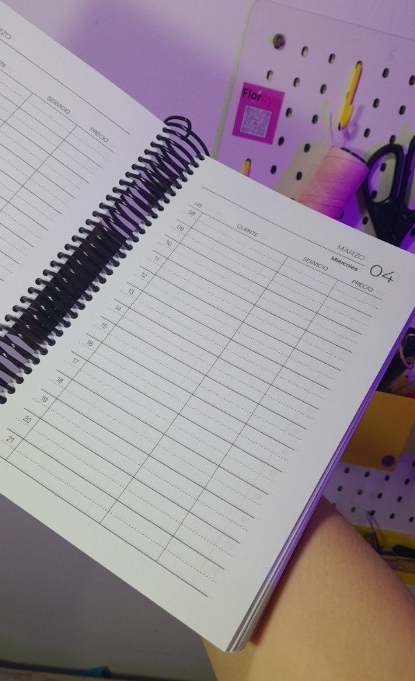 Producto - Agenda Turnos 2026 (1 día por pagina)