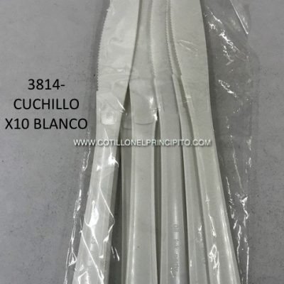 Producto - Cuchillo Plástico Blanco x10
