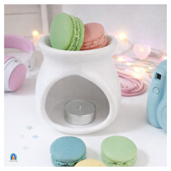 Producto - Souvenir hornito aromático + wax melts Macarons (MÍNIMO 10 UNIDADES)
