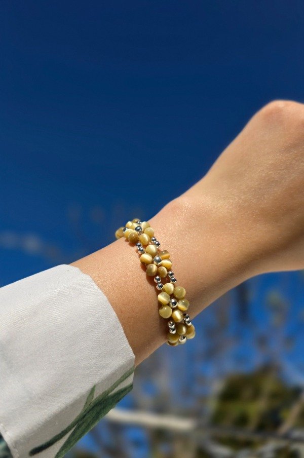 Producto - Pulsera de Flores Índigo Soft - Champagne