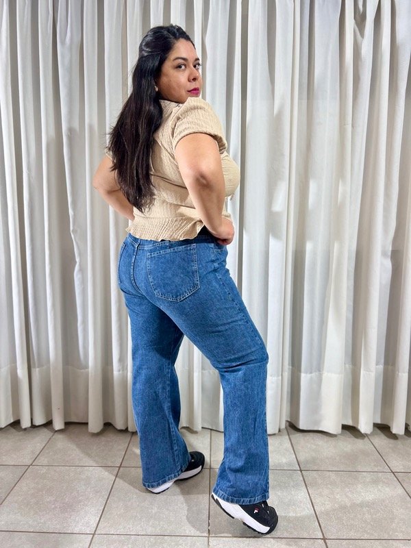 Producto - Jeans Wide-leg DAI AZUL NEVADO