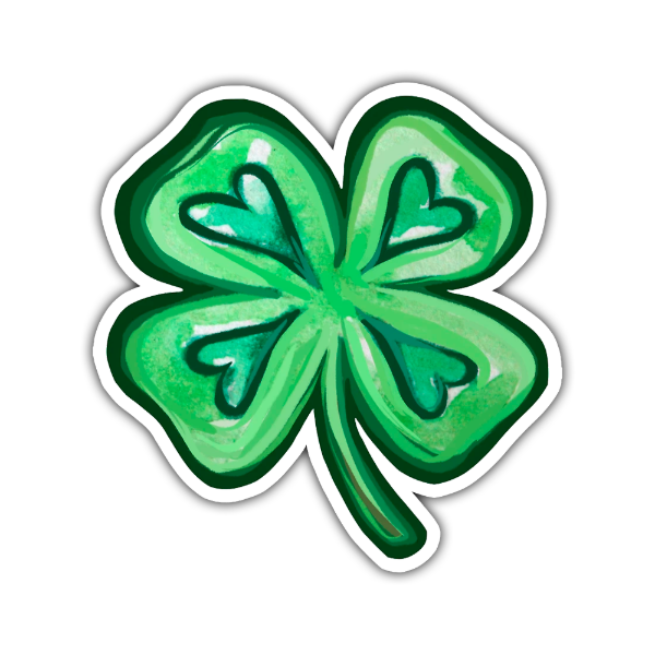 Producto - Sticker Generales Diseño 476 Trebol Suerte