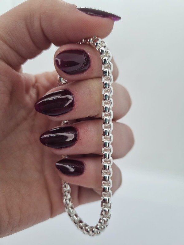 Producto - Pulsera acero blanco rolo cuadrada ROCU
